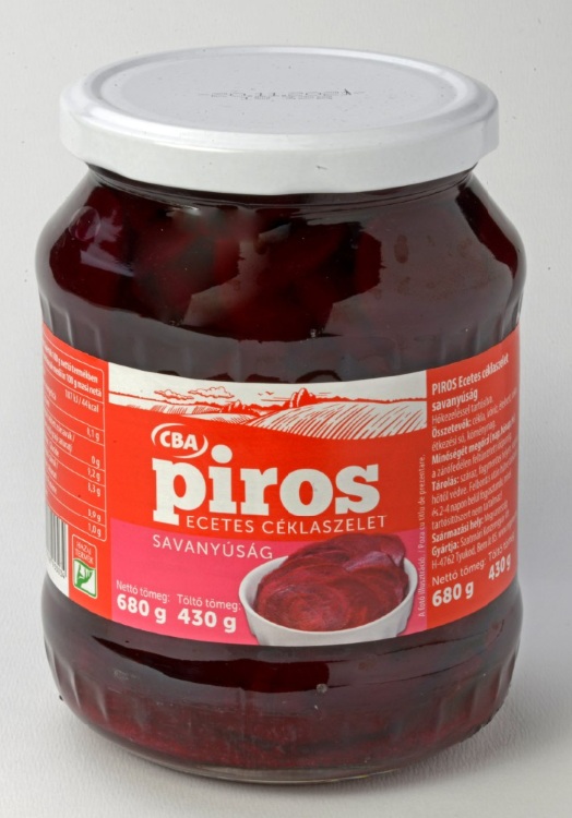 CBA Piros Ecetes céklaszelet savanyúság 720 ml